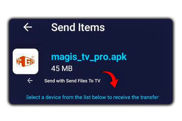 Magis TV para Smart TV - Descargar la última versión 14 Transferir archivo APK a Smart TV